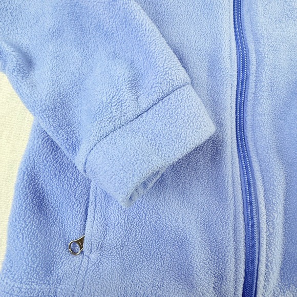 Columbia Girls Periwinkle Blue Full Zip Fleece Jacket Size M 10/12 Outdoor Layer - Picture 3 of 6
